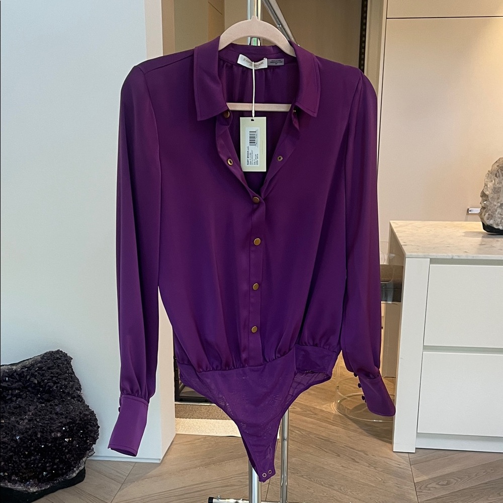 Ramy Brook Deep Purple Bodysuit